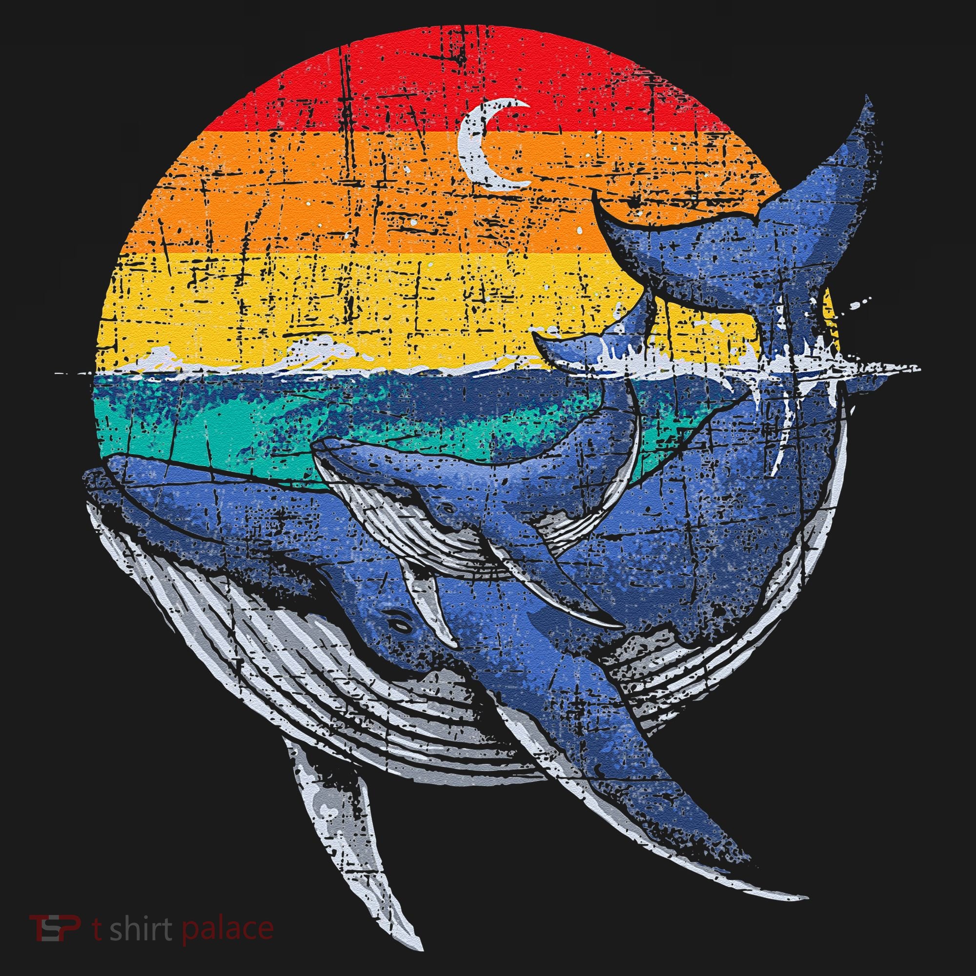 Whale Family Whale Lover Whales Aquarist Marine Biologist T-Shirt