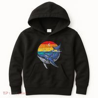 Whale Family Whale Lover Whales Aquarist Marine Biologist Kids Hoodie thumb 0