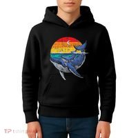 Whale Family Whale Lover Whales Aquarist Marine Biologist Kids Hoodie thumb 4