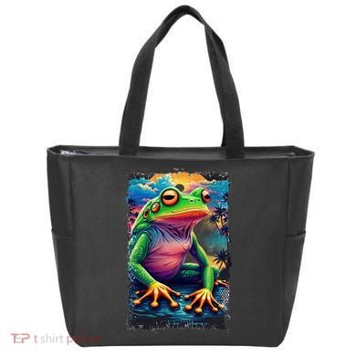 Watercolor Frog Tote Bag