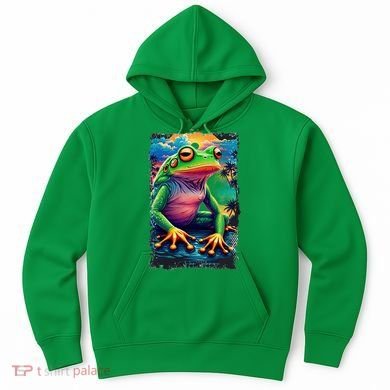 Watercolor Frog Hoodie