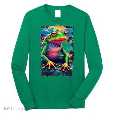 Watercolor Frog Long Sleeve Shirt
