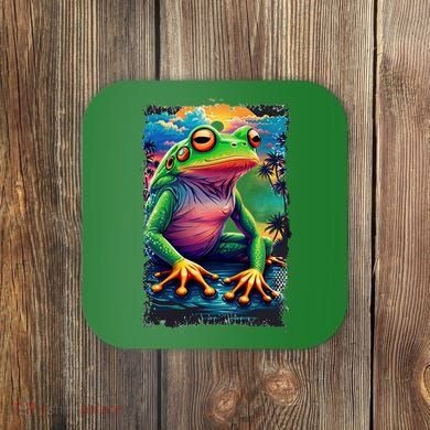 Watercolor Frog Coaster