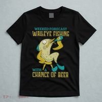 Weekend Forecast Walleye Fishing With A Chance Of Beer T-Shirt thumb 5