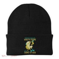 Weekend Forecast Walleye Fishing With A Chance Of Beer Beanie thumb 0