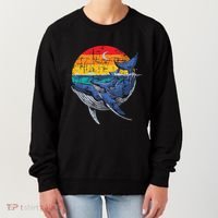 Whale Family Whale Lover Whales Aquarist Marine Biologist Women's Sweatshirt thumb 0