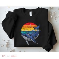 Whale Family Whale Lover Whales Aquarist Marine Biologist Sweatshirt thumb 2