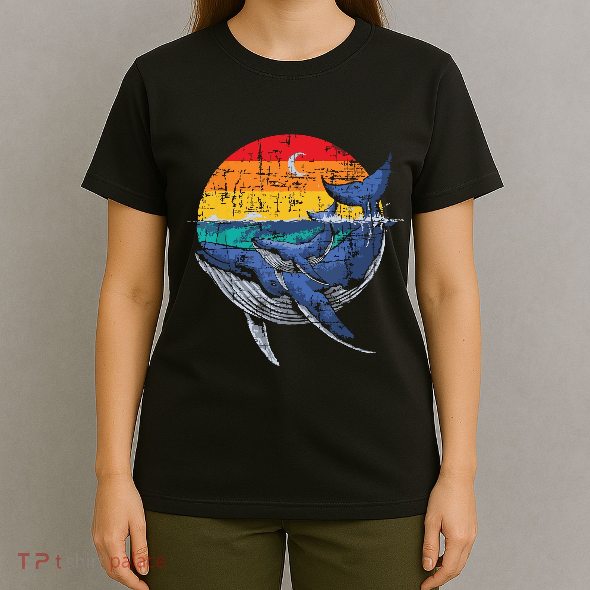 Whale Family Whale Lover Whales Aquarist Marine Biologist T-Shirt