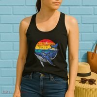 Whale Family Whale Lover Whales Aquarist Marine Biologist Women's Tank Top thumb 2