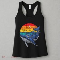 Whale Family Whale Lover Whales Aquarist Marine Biologist Women's Tank Top thumb 3