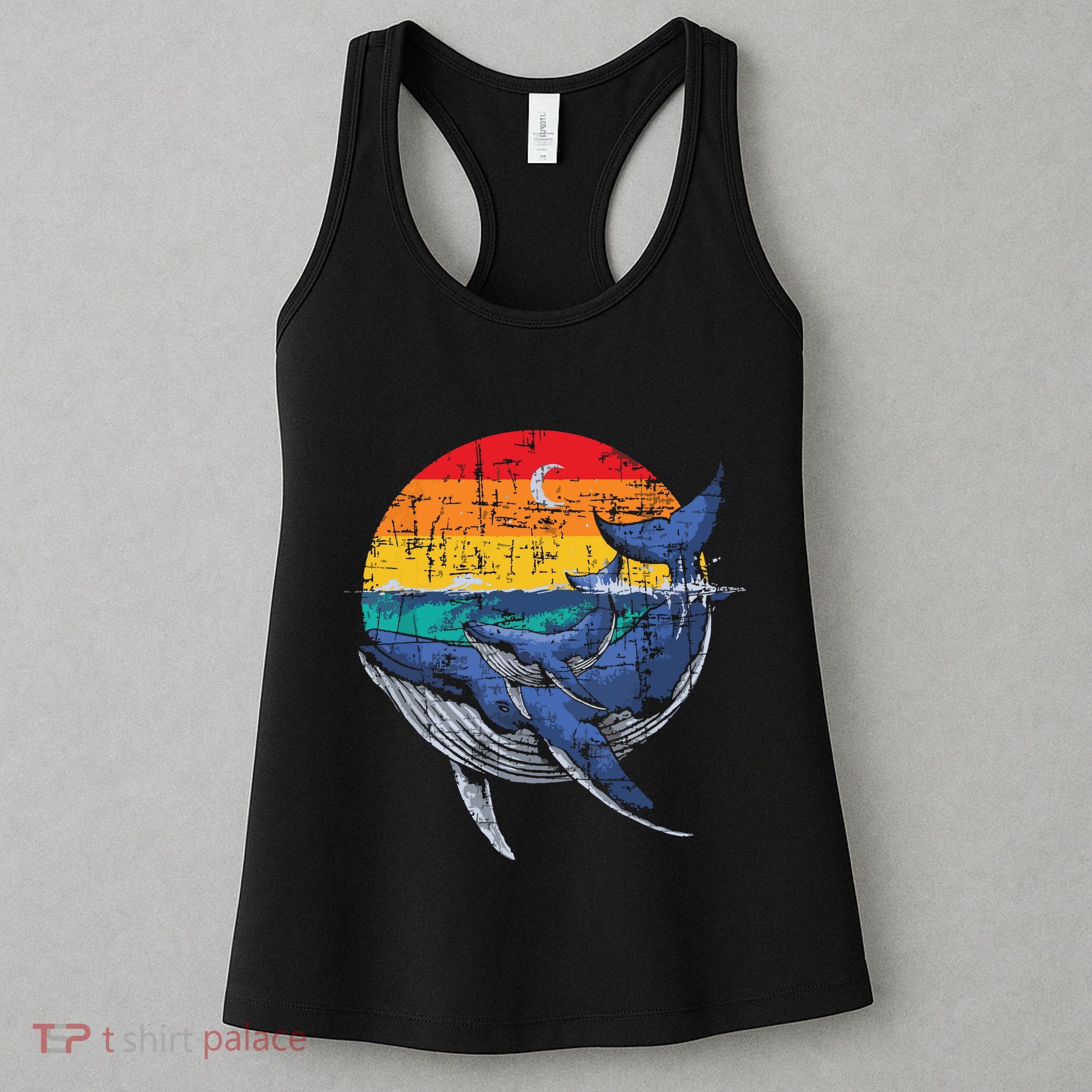 Whale Family Whale Lover Whales Aquarist Marine Biologist Women's Tank Top