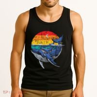 Whale Family Whale Lover Whales Aquarist Marine Biologist Tank Top thumb 3