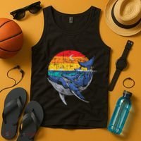 Whale Family Whale Lover Whales Aquarist Marine Biologist Tank Top thumb 4