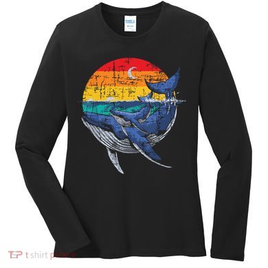 Whale Family Whale Lover Whales Aquarist Marine Biologist Women's Long Sleeve Shirt