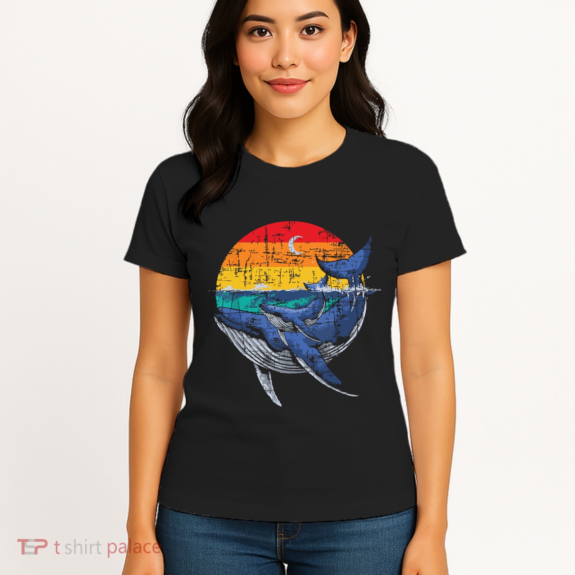 Whale Family Whale Lover Whales Aquarist Marine Biologist Women's T-Shirt