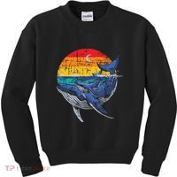Whale Family Whale Lover Whales Aquarist Marine Biologist Kids Sweatshirt thumb 0