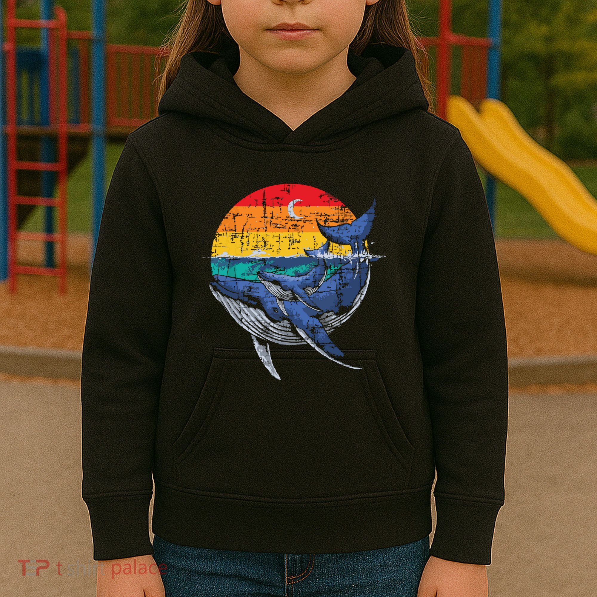 Whale Family Whale Lover Whales Aquarist Marine Biologist Kids Hoodie