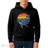 Whale Family Whale Lover Whales Aquarist Marine Biologist Kids Hoodie thumb 4