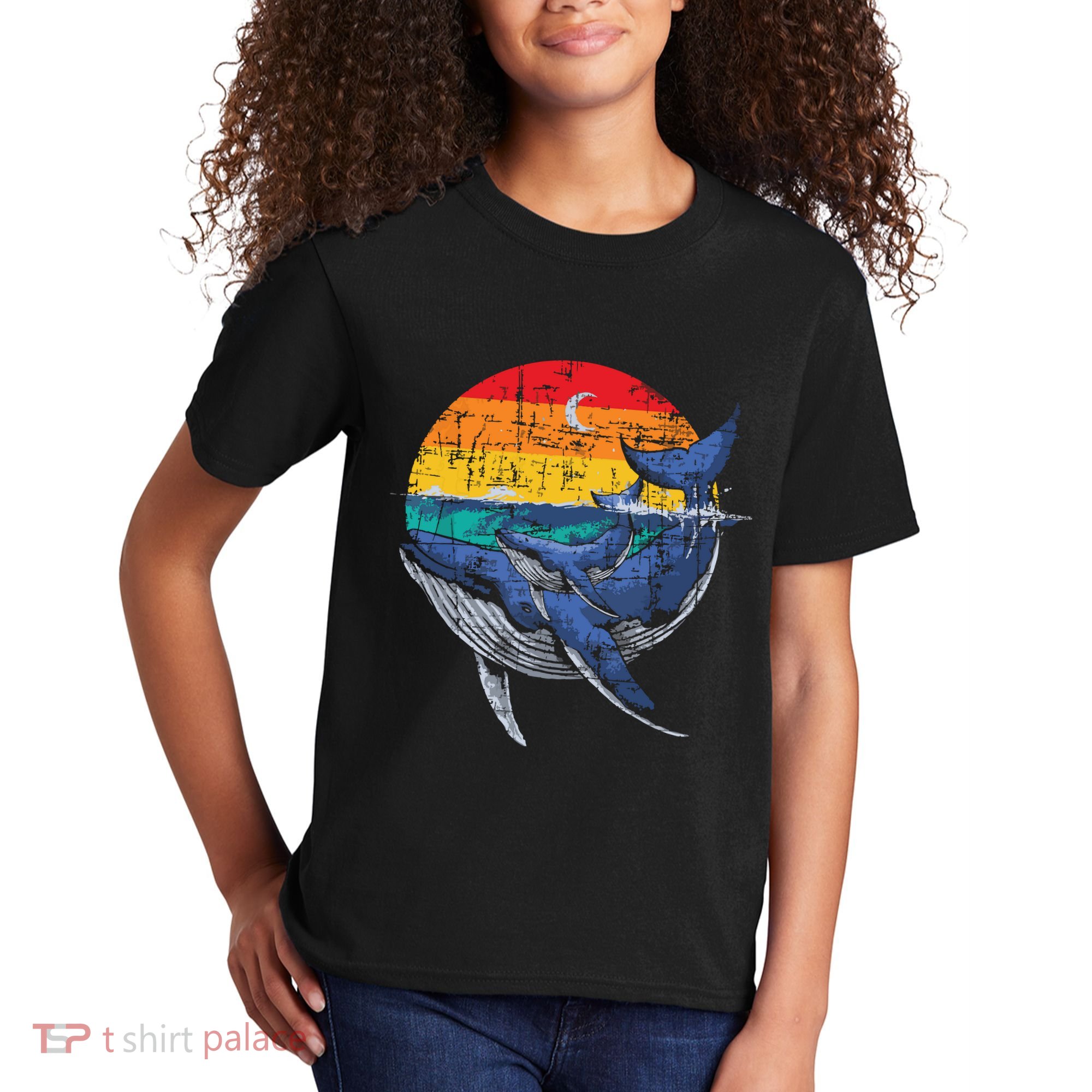 Whale Family Whale Lover Whales Aquarist Marine Biologist Kids T-Shirt