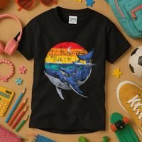 Whale Family Whale Lover Whales Aquarist Marine Biologist Kids T-Shirt thumb 3
