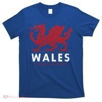 Wales Flag Welsh Dragon Baner Cymru Am Byth Welsh Gift T-Shirt thumb 0