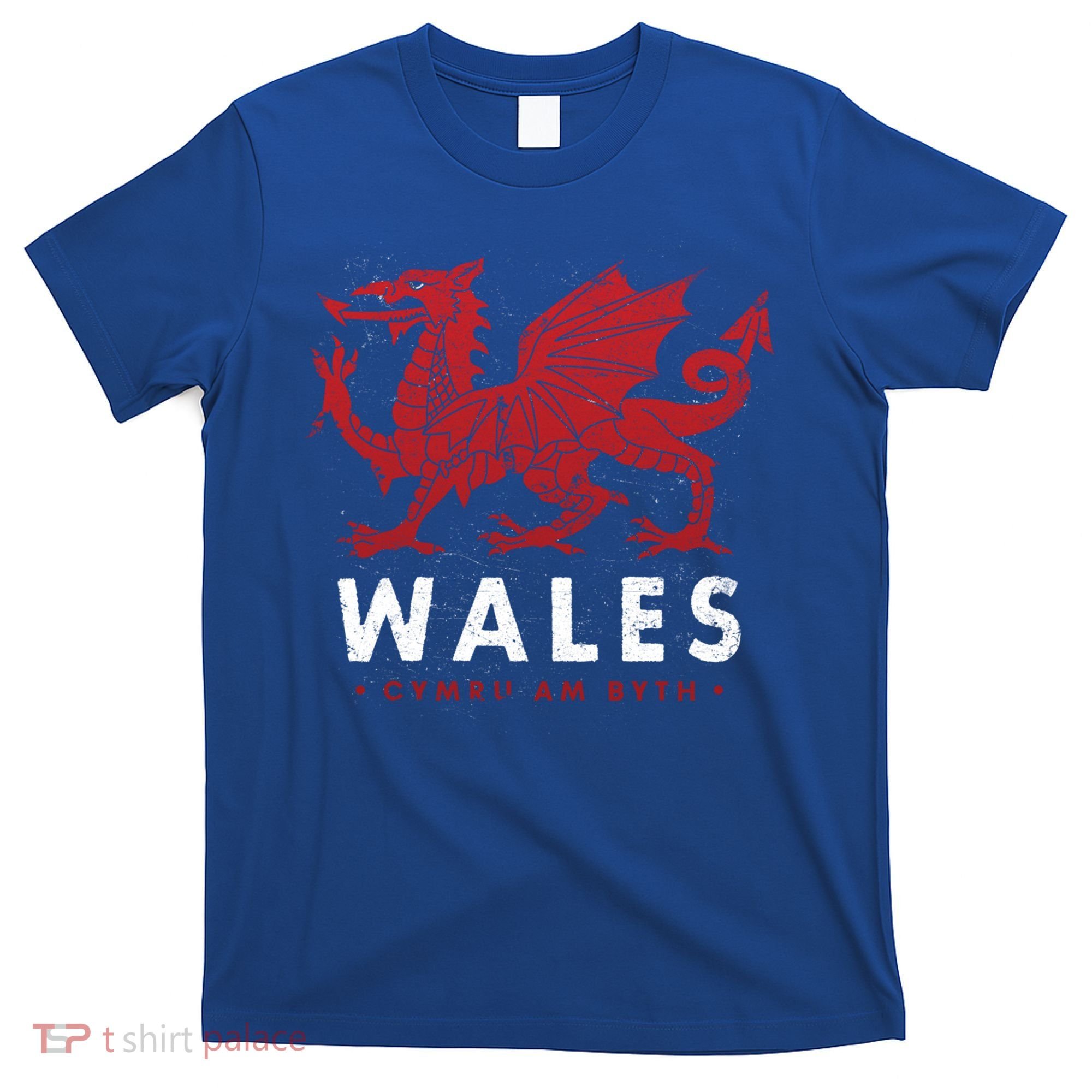 Wales Flag Welsh Dragon Baner Cymru Am Byth Welsh Gift T-Shirt
