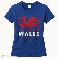 Wales Flag Welsh Dragon Baner Cymru Am Byth Welsh Gift Women's T-Shirt thumb 0