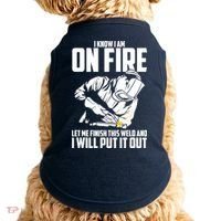 Welder Funny Welding Saying Graphic For Doggie Tank thumb 0