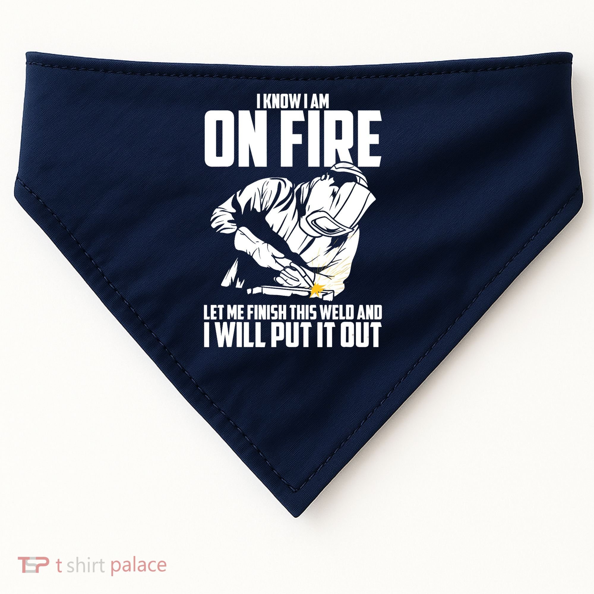 Welder Funny Welding Saying Graphic For USA-Made Doggie Bandana