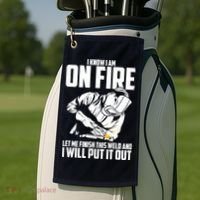 Welder Funny Welding Saying Graphic For Golf Towel thumb 2