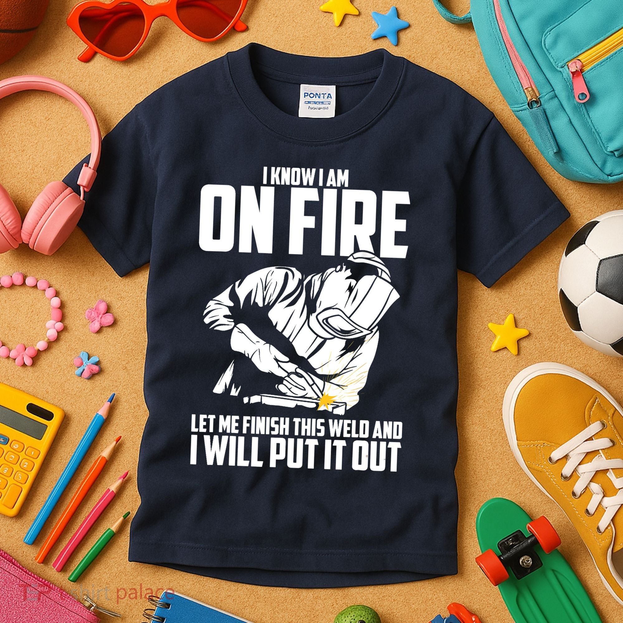 Welder Funny Welding Saying Graphic For Kids T-Shirt