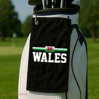 Wales Flag Welsh Cool Gift Golf Towel thumb 2