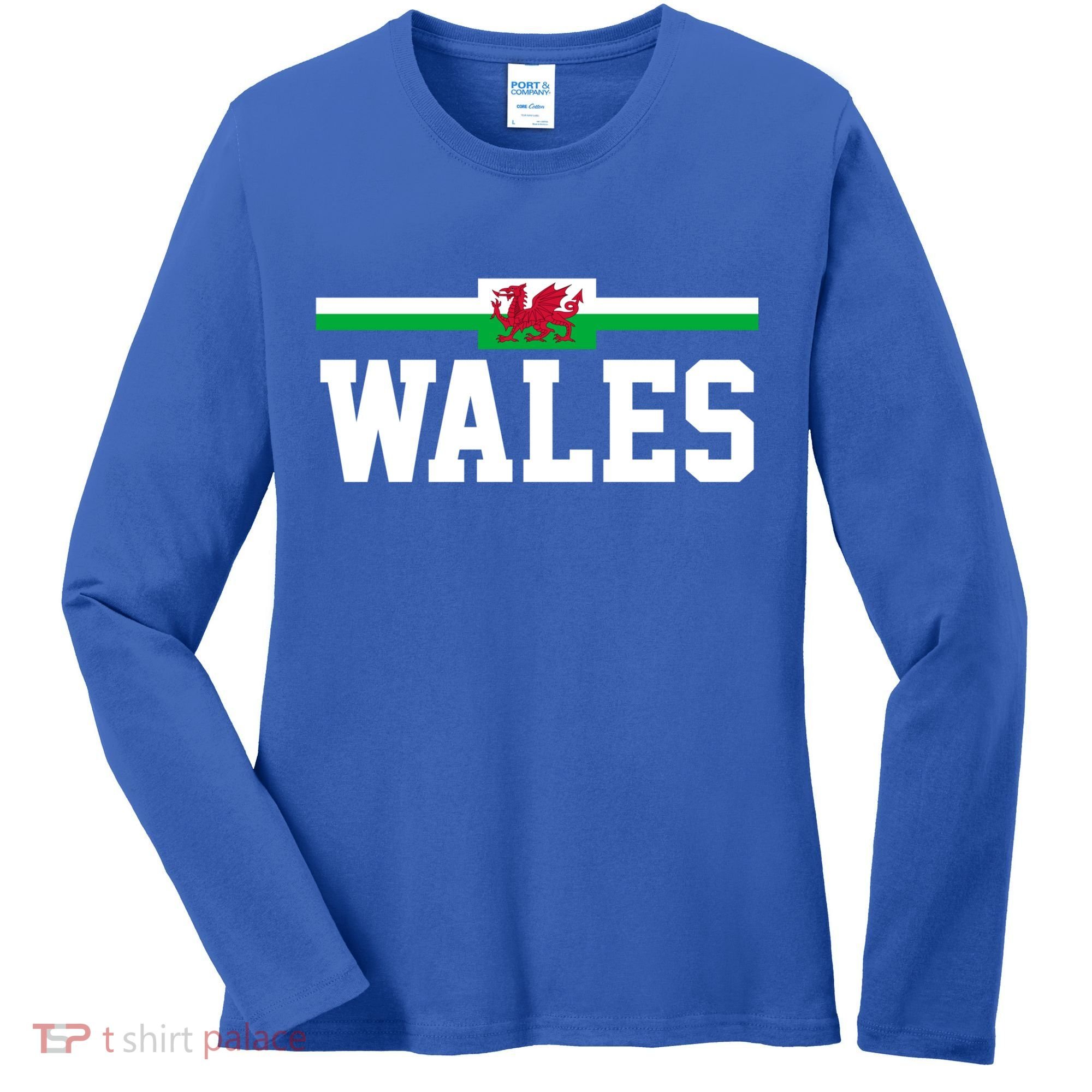 Wales Flag Welsh Cool Gift Women's Long Sleeve Shirt