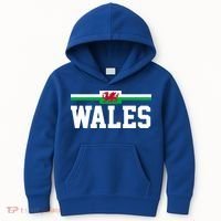 Wales Flag Welsh Cool Gift Kids Hoodie thumb 0