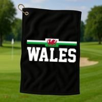 Wales Flag Welsh Gift Golf Towel thumb 1