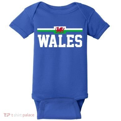 Wales Flag Welsh Gift Baby Bodysuit