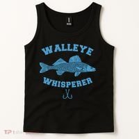Walleye Fishing Walleye Whisperer Fishing Lure Tank Top thumb 2