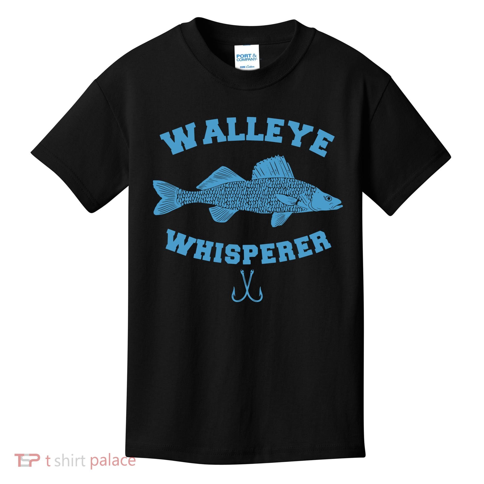 Walleye Fishing Walleye Whisperer Fishing Lure Kids T-Shirt