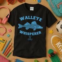 Walleye Fishing Walleye Whisperer Fishing Lure Kids T-Shirt thumb 3