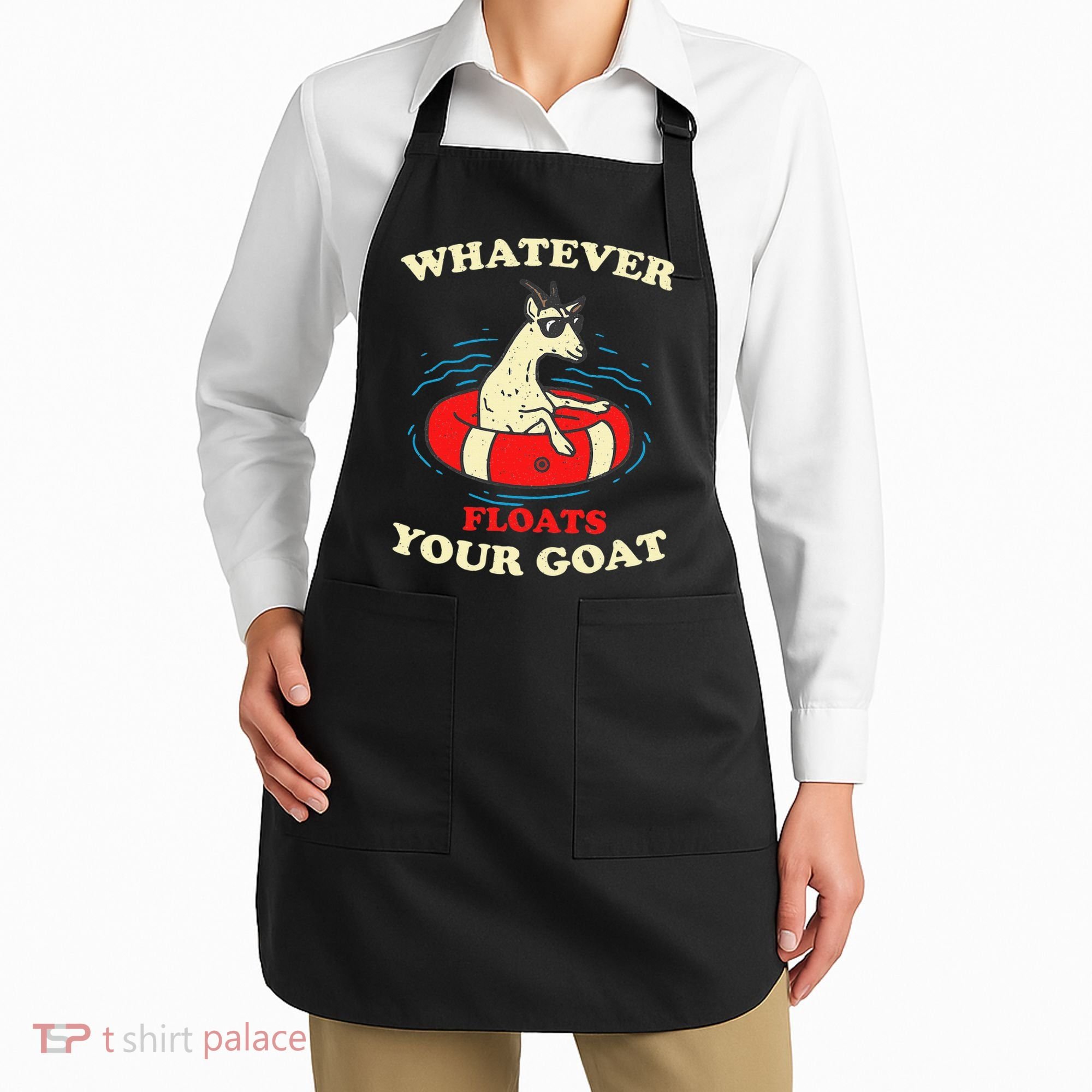 Whatever Floats Your Goat Summer Float Trip River Tubing Apron