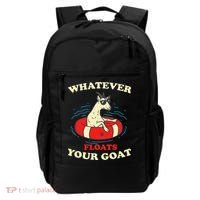 Whatever Floats Your Goat Summer Float Trip River Tubing Backpack thumb 0