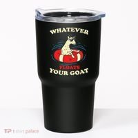 Whatever Floats Your Goat Summer Float Trip River Tubing Tumbler thumb 0