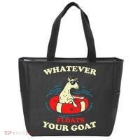 Whatever Floats Your Goat Summer Float Trip River Tubing Tote Bag thumb 0