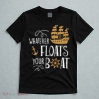 Whatever Floats Your Boat Funny Pirate Ship T-Shirt thumb 5