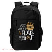 Whatever Floats Your Boat Funny Pirate Ship Backpack thumb 0
