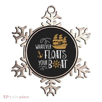 Whatever Floats Your Boat Funny Pirate Ship Ornament