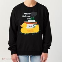 Whatever Floats Your Boat Funny Floaty Duck Women's Sweatshirt thumb 0