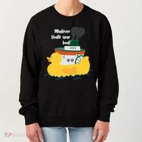 Whatever Floats Your Boat Funny Floaty Duck Women's Sweatshirt thumb 0