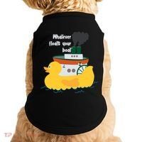 Whatever Floats Your Boat Funny Floaty Duck Doggie Tank thumb 0