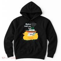 Whatever Floats Your Boat Funny Floaty Duck Hoodie thumb 0